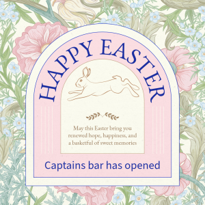 Happy Easter! – Restaurant and bar open now!